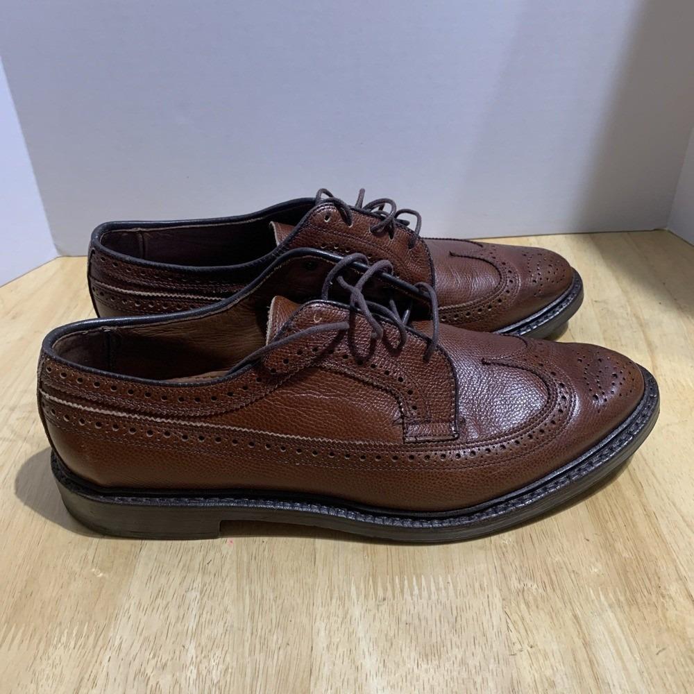 Brooks Brothers Wingtip Oxford Brown Leather Men\'s Dress Shoes Sz.10.5 Brooks Brothers Macarthur Wingtip Oxford - Free Shipping | DSW main image 3