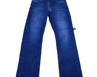 Calça Jeans Wrangler Masculina 36 x 30 Slim Reta Elástica Lavagem Média Western Denim