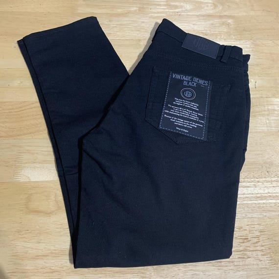 VGB Vintage Genes Black Slim Fit Comfort French Terry Denim Jeans