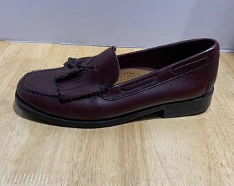 Vintage Men'sG.H Bass & Co Weejuns Sz 9.5M Burgundy Marietta II Dress Shoes.