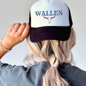 Morgan Wallen Trucker Hat, Country Rodeo Western Concert Gift for Him, Baseball Cap, Hat with Adjustable Strap, retro trucker hat