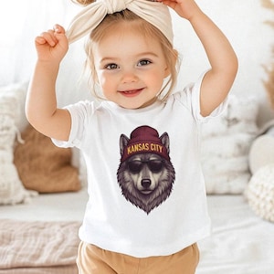 Camiseta de KC, camiseta de fútbol de Kansas City, camiseta de espíritu animal, camiseta de fútbol de los Chiefs, camiseta de fútbol para niños pequeños