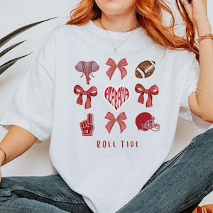 Alabama Football Shirt Alabama Shirt Game Day Touchdown Football Season Bama Shirt Roll Tide Alabama Football Tee College Football Shirt