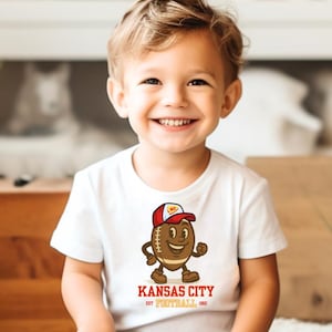 Camiseta de fútbol juvenil, camiseta de fútbol de Kansas City, camiseta juvenil de KC, camiseta de aficionado al fútbol, camiseta deportiva para niños