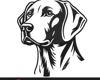 German Shorthaired Pointer Embroidery Design, Dog Machine Embroidery File, Instant Download, 9 Sizes Included, Custom Digitizing Available