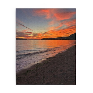 Puzzle, Sunrise Beach Warmth Beginning, Jigsaw Game 120 252 500-Piece, Ocean Sand Relaxing Activity, Coastal Home Decor, Relaxation Hobby