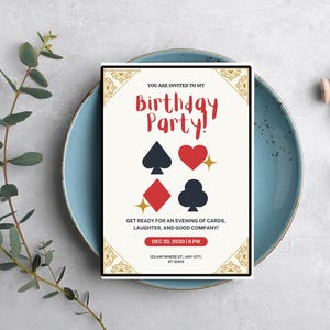 Cartão de aniversário para imprimir | Download digital em PDF | Cartão de aniversário para ele ou para ela | Cartão de felicitações faça você mesmo | Download instantâneo