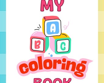 Kids coloring book template, template for kids, coloring booklet template, printable coloring book template, school coloring book template