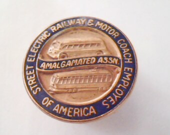 Street Electric Railway & Motor Coach Employees of America, Amalgamated Assn. Screw Back Pin