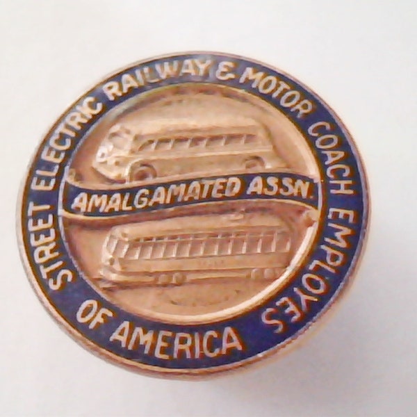 Street Electric Railway & Motor Coach Employees of America, Amalgamated Assn. Screw Back Pin
