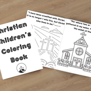 kid&#39;s coloring book, christian coloring book, bible verses, coloring book, kid&#39;s activity, church, coloring, digital