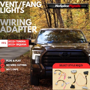 Vent / Fang Light Wiring Adapter 2022-2026 Tundra / 2023-2026 Sequoia