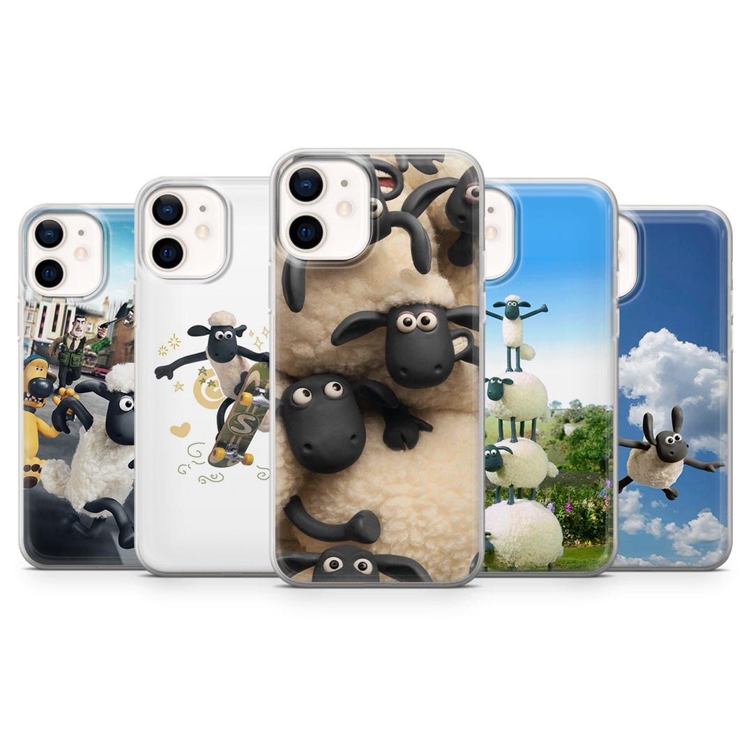 Shaun the Sheep Phone Case Fun Cartoon Cover for iPhone 16, 16pro, 15 ...