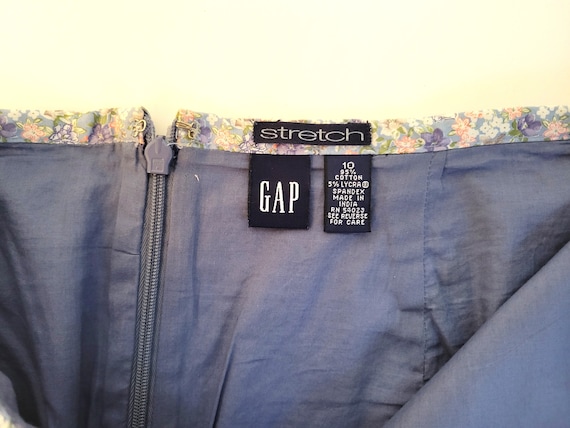 Gap Floral Cotton Skirt 1990s - image 2
