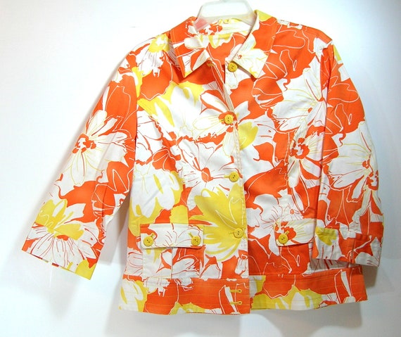 Orange spring jacket sale