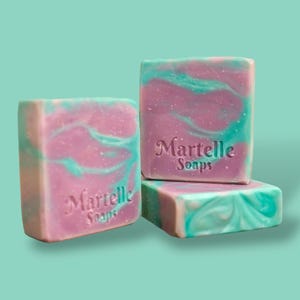 Berry Vanilla Tallow Soap Bar: Cold Process Handmade Soap
