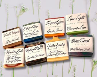 Travel Soap Bars - Handmade Tallow Soap Minis in Mesh Bag - Perfect for Gifts, Guest Bathrooms & Travel