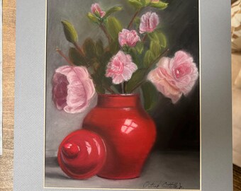 Pastel painting actual size 11x14. With Matting 12x16