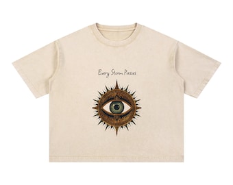 Mineral Wash Boxy Cotton T-Shirt