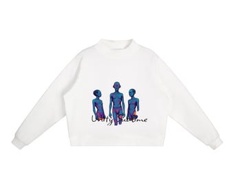 Essential Fleece Mock-Neck Crew Sweatshirt