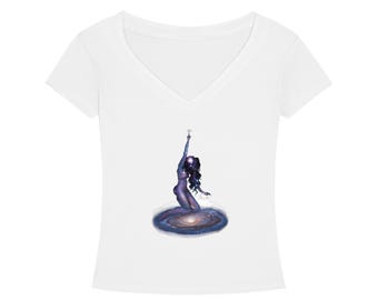 Tencel Slim Fit V-Neck T-Shirt