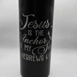 Jésus est l'ancre de mon âme - Gobelet en acier inoxydable de 20 oz