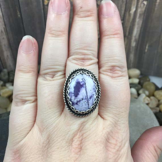 tiffany purple stone ring