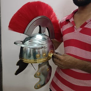 Handcrafted Roman Centurion Helmet | Historical Reproduction | Collectible Armor