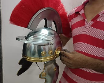 Handcrafted Roman Centurion Helmet | Historical Reproduction | Collectible Armor