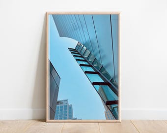 Modern Architecture Print | Glass Building Photography | Contemporary Urban Art | Geometric Wall Decor