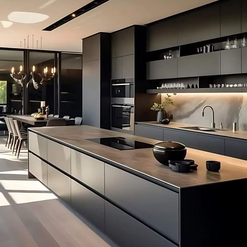 Picture of Customizable Kitchen Cabinets Personalized Design for Residential - Etsy