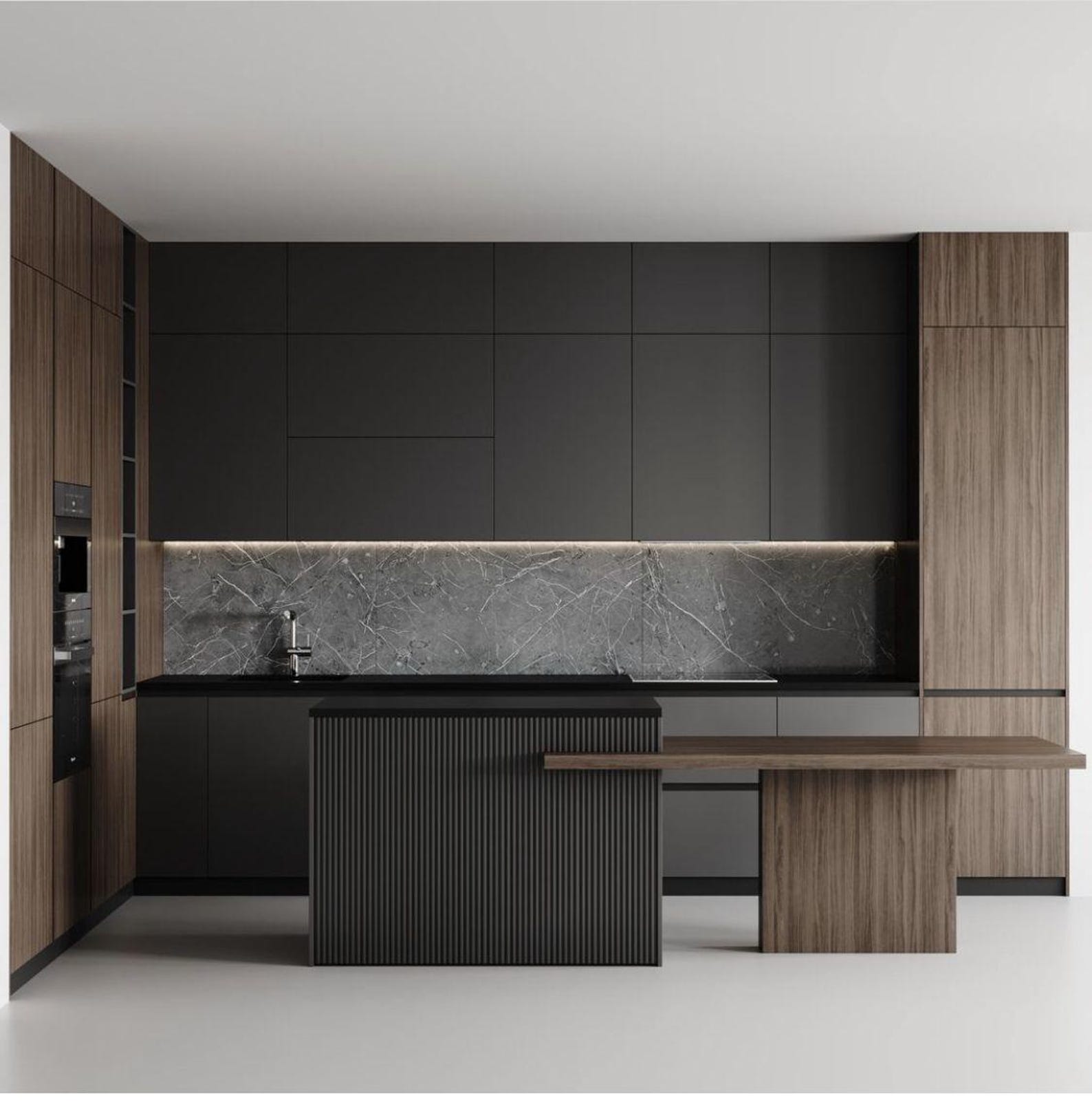 View of Customizable Kitchen Cabinets Personalized Design for Residential - Etsy