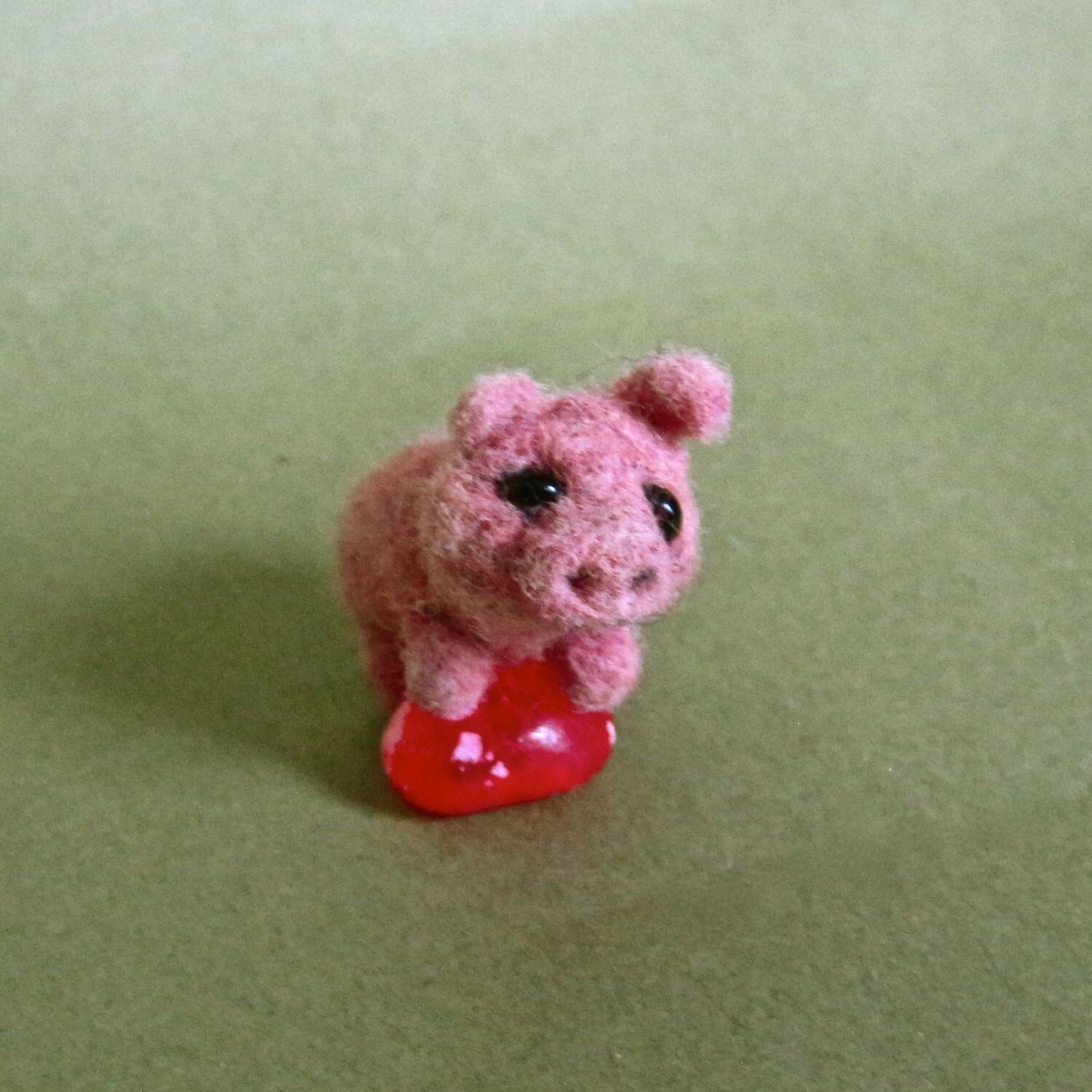 Miniature Senti Bebe Cochon Rose Porcinet En Stock Aiguille Etsy