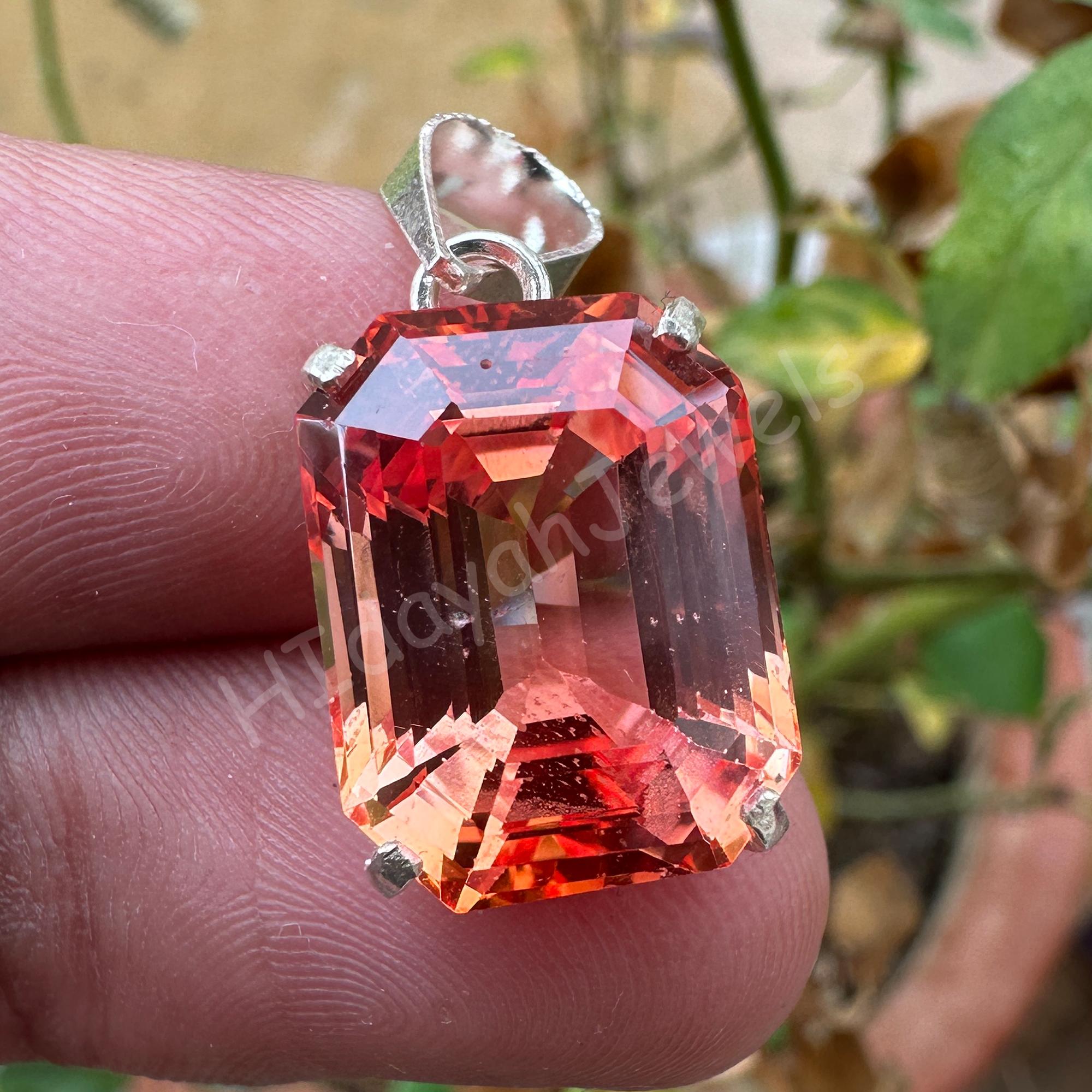 Topaze Impériale Ovale De 86,20 Carats - Pierre Précieuse Créée En Laboratoire, Couleur Pêche, Inde - Neuf Sans Emballage, Qualité Excellente, Parfaite Pour La Joaillerie