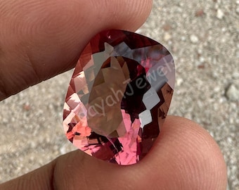 15.50 Ct Natural Color Change Alexandrite • Cushion Cut Loose Gem