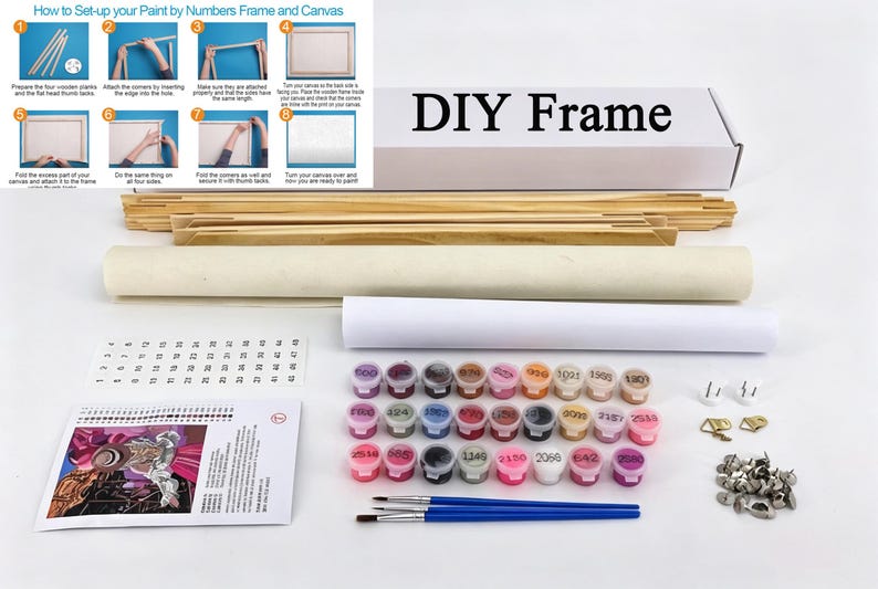 Personalized Photo Paint by Number Kit,Custom Paint By Number Kit,DIY Paint By Number,Canvas Wall Art Photo,Family Pet Wedding Couple Gift image 11