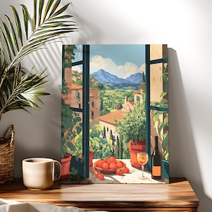 Kit de peinture à numéros pour l&#39;extérieur de la fenêtre : peinture acrylique DIY pour débutants