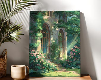 Rosengarten Malen Nach Zahlen Kit: Anfänger DIY Acrylmalerei