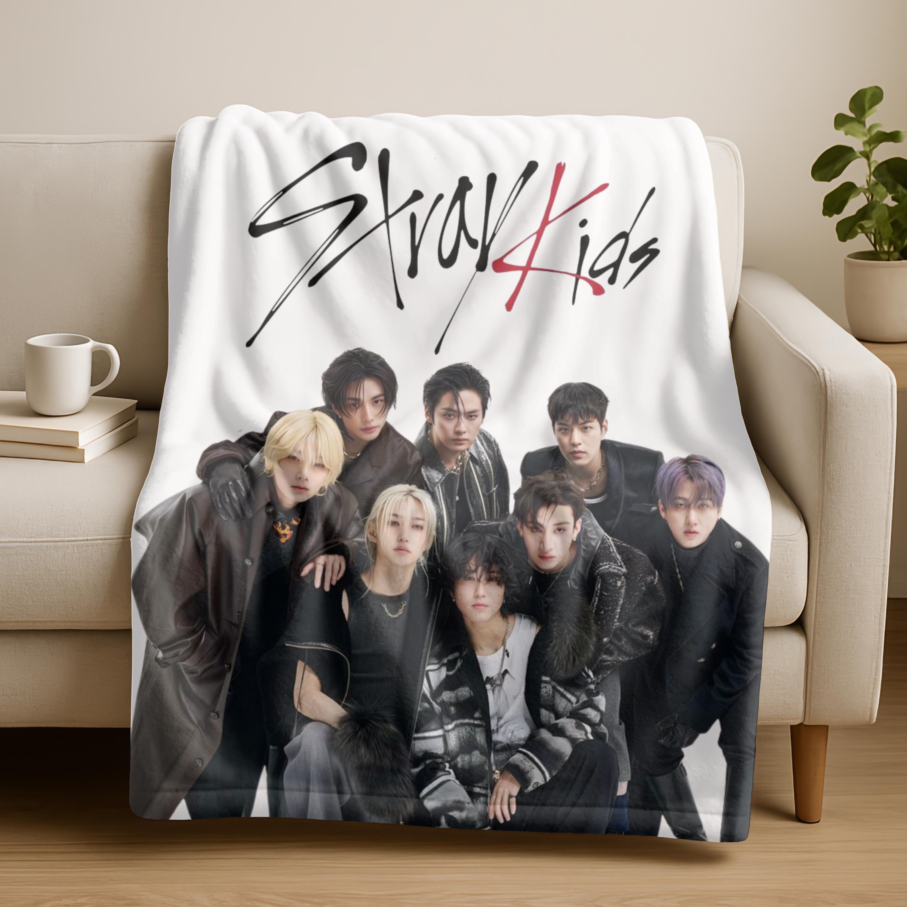 Stray Kids Rug Personalized Stray Kids K-pop Blanket,custom Name Blanket With Fan,cozy ...