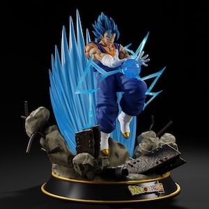 Fusion Warrior Hero STL | Anime-Style Fighter Statue, Digital Download, Cosplay Prop, Collectible Figurine, Fantasy Warrior Decor