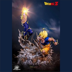 Anime Fighter 3D Model STL for Printing – Energy Blast Pose Martial Arts Style Figure for DIY Printing