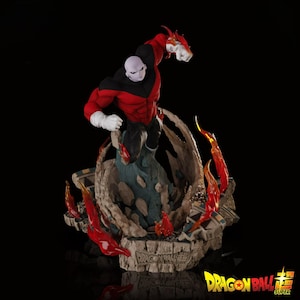 Galactic Energy Fighter STL | 3D Printable Sci-Fi Dragon Ball Figurine | Battle Pose Titan Model for 3D Printing | Digital Download