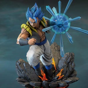 Printable STL Energy Hero Warrior Statue | Anime-Inspired Stylized 3D Model for 3D Printing & Collectors Decor