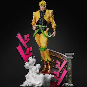 Dio Brando JoJo&#39;s Bizarre Adventure STL Model for Resin 3D Printing - High Quality Figure & Diorama Printable File