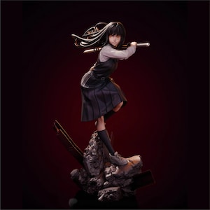 Asa Chainsaw Man STL Model for Printer - High Quality 3D Printed Figure & Diorama Collectible, Unique Manga Anime Gift