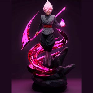 Saiyan Warrior STL 3D Model for Printer – High Quality 3D Printable Figure  Diorama for Fans & Collectors