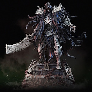 Death Knight STL Model for 3D Printing Resin Figure - High Quality RPG Miniature Diorama Printable File
