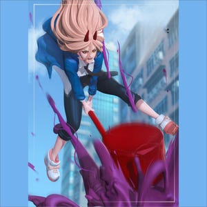 Chainsaw Man STL Model for 3D Printing - Power Resin Figure, High Quality Diorama, Anime Collectible, Printable 3D Model
