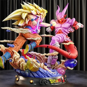 Heroic Martial Artist vs Demon Overlord STL | Epic Anime-Style Battle Statue, Fantasy Collectible, 3D Print Model, Dungeon Decor