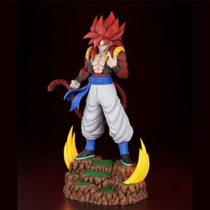 Fusion Warrior Hero STL | Spiky Hair Fighter 3D Model in Dynamic Power Stance for Printing & Collecting